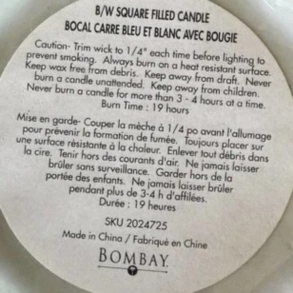 Bombay set of 2 chinoiserie mini cachepot plant pots w unscented candles inside - Picture 4 of 4